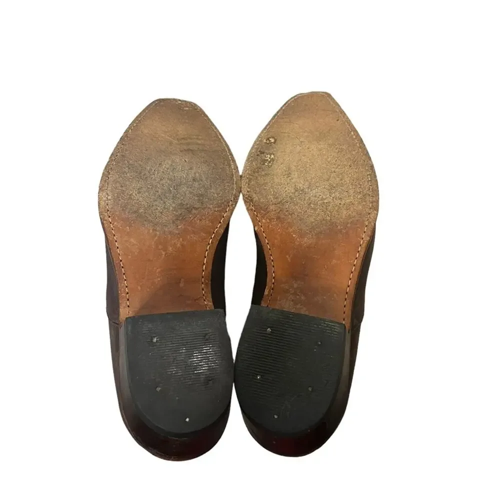 HF‎ Senka Spain limited brown leather shootie western shoes sz 8.5